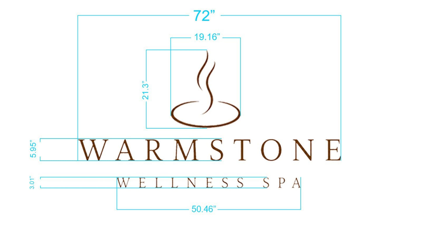 Custom Metal Front Lit Sign For Svetlana