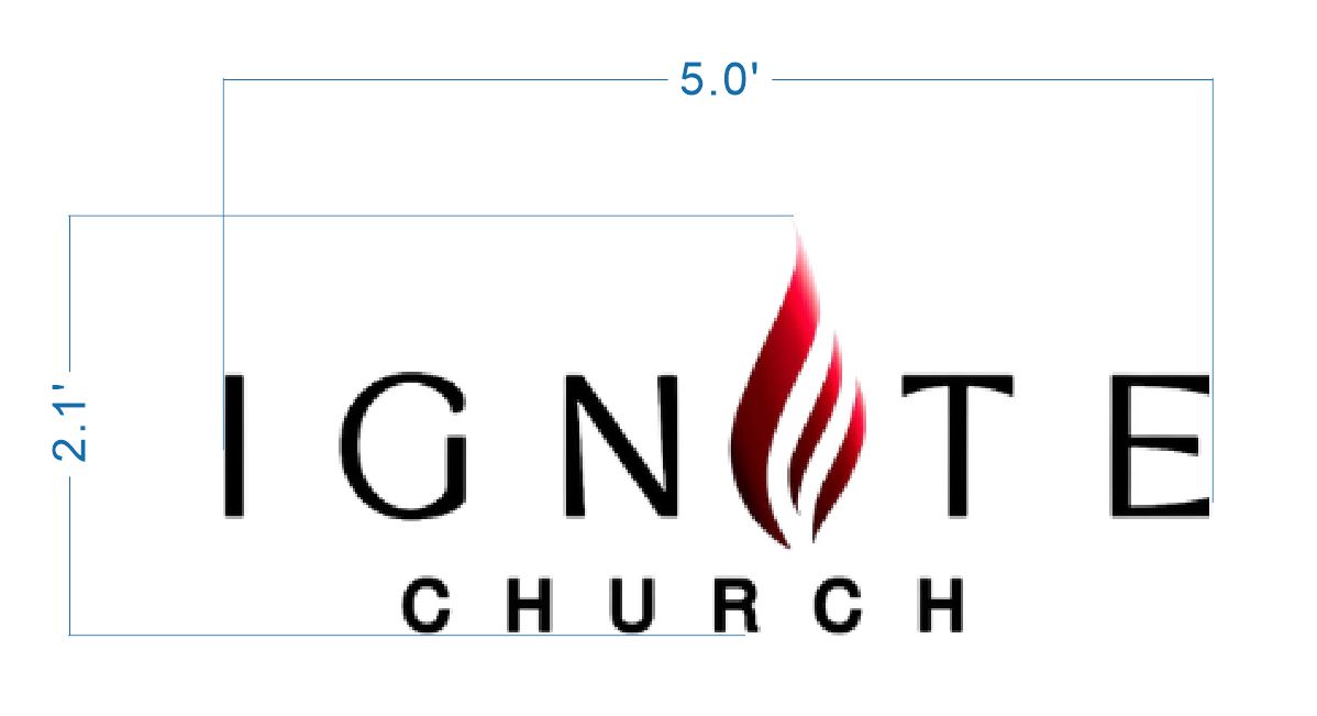 Custom Metal Non Lit Sign For Natalia