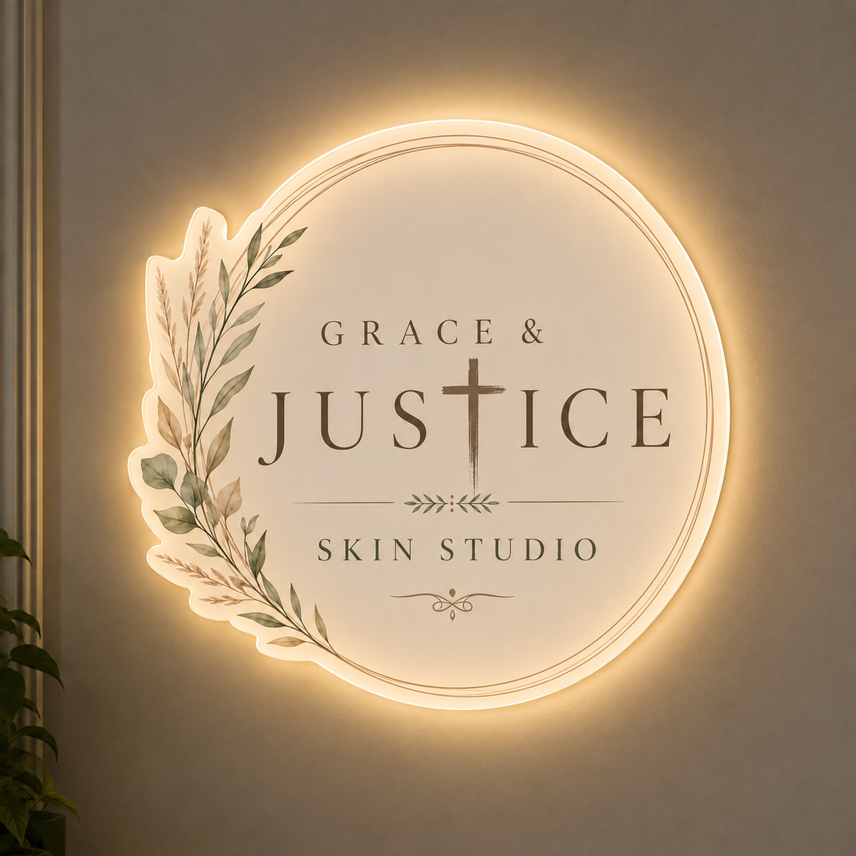 Custom Acrylic Backlit Sign For Brittany Justice