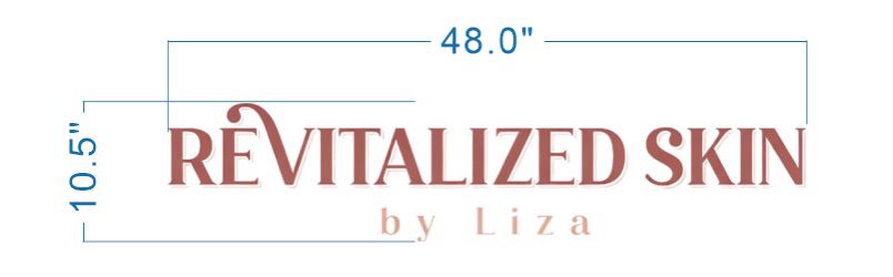 Custom Gold Metal Backlit Sign For Liza