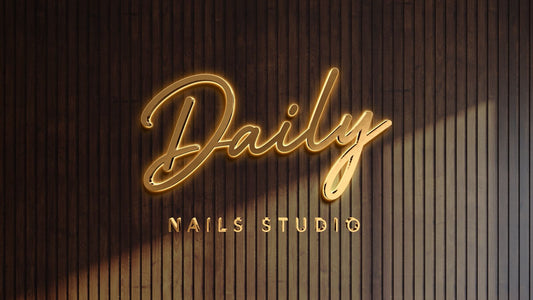 Custom Gold Metal Backlit Sign For Dailyn