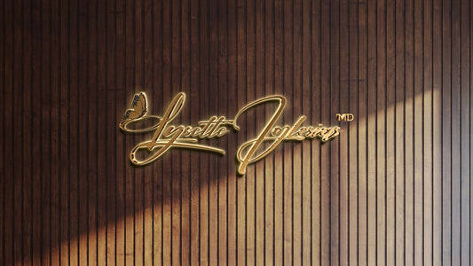 Custom Gold Metal Backlit Sign For Lysette