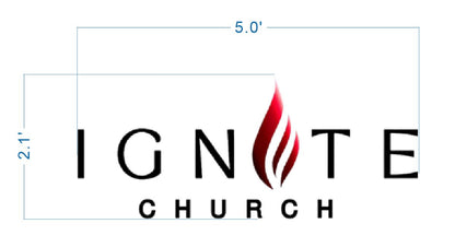 Custom Metal Non Lit Sign For Natalia