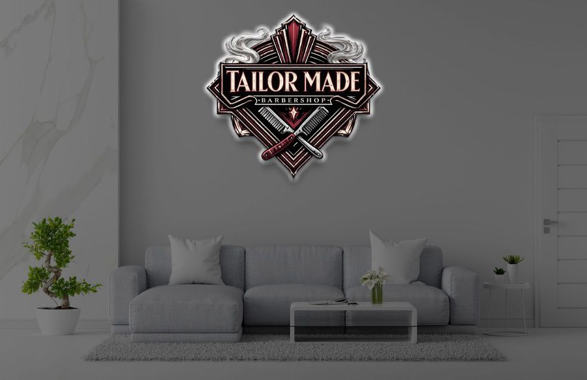 Custom Acrylic Backlit Sign For Michael