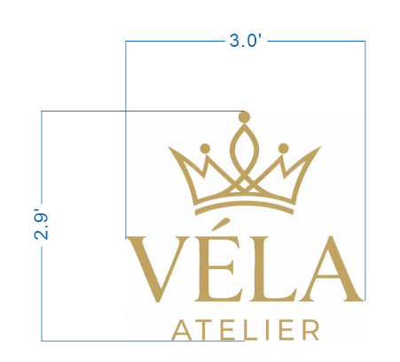 Custom Gold Metal Backlit Sign For Elise