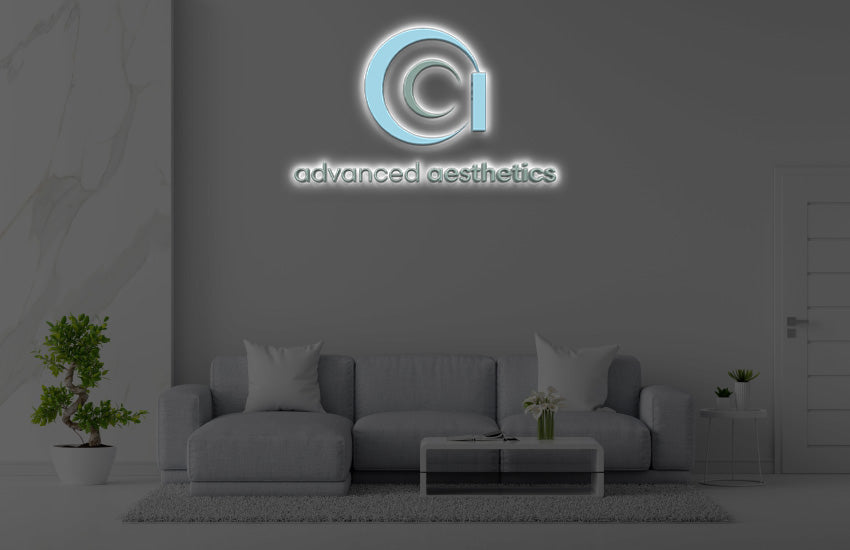 Two Custom Acrylic Backlit Signs For Stephen Holmes