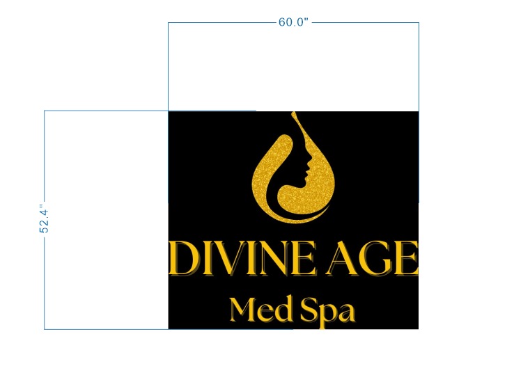 Custom Gold Metal Backlit Sign For