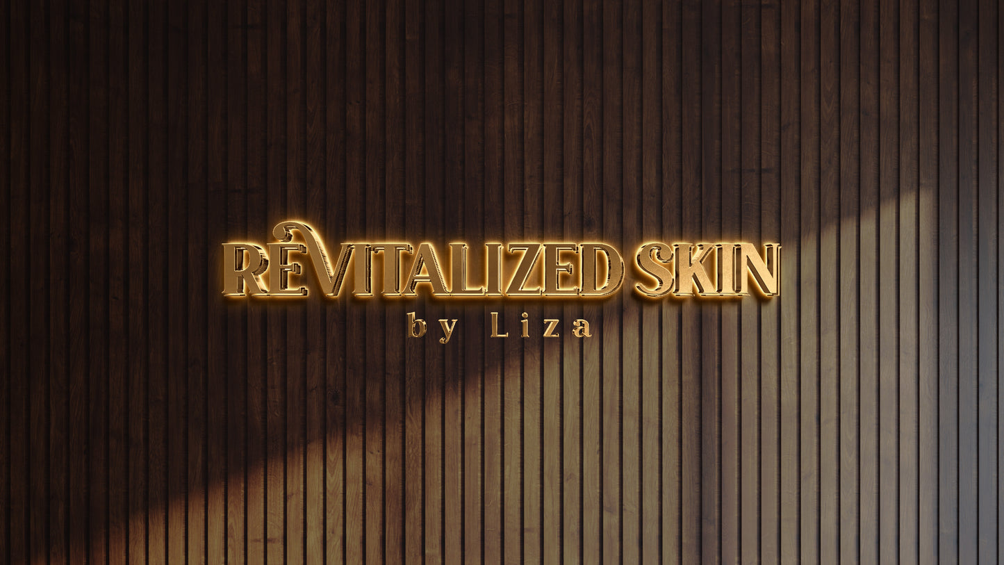 Custom Gold Metal Backlit Sign For Liza