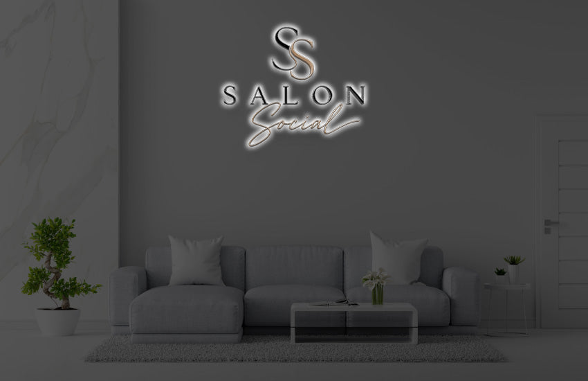 Custom Metal Backlit Sign For Sara Libbey