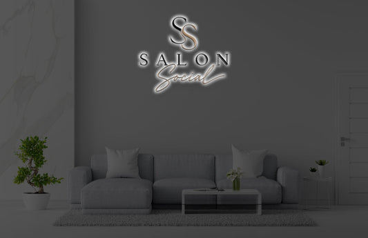 Custom Metal Backlit Sign For Sara Libbey