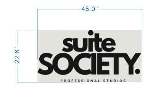 Custom Acrylic Backlit Sign For Suite Society