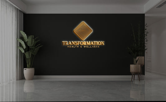Custom Gold Metal Backlit Sign For Michael Ward